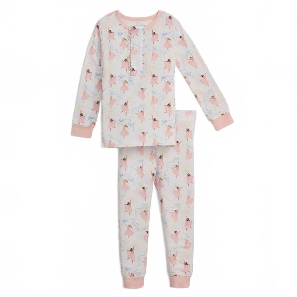 NEW MAGNETIC ME kids pretty plies modal pajama set in pink